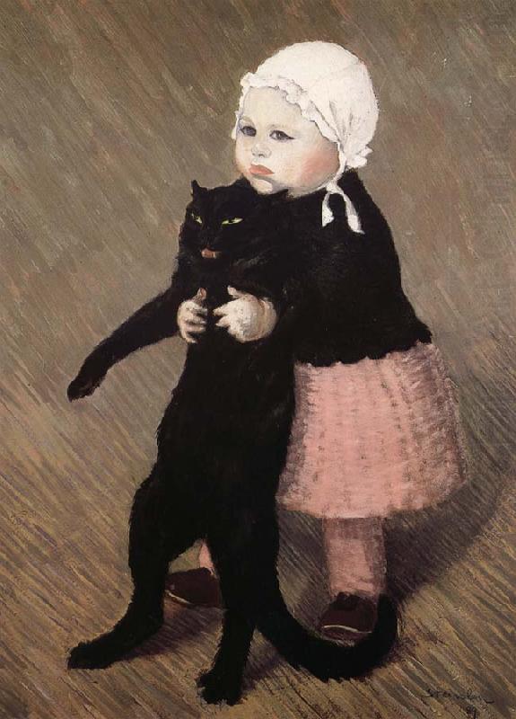 La Fillette au Chat, theophile-alexandre steinlen